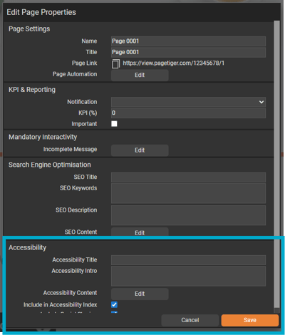 Accessibility - Legacy v1
