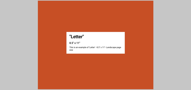 Letter Landscape