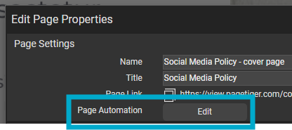 page automation - v1