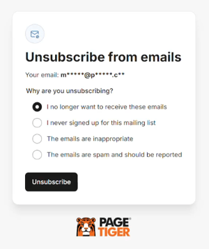 Updated TigerMailer Unsubscribe