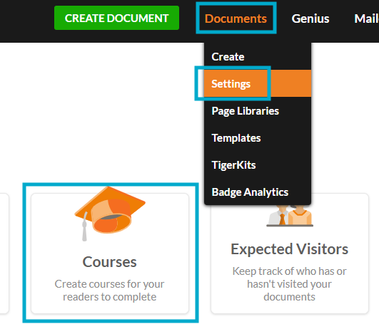 Courses - Setting up a course